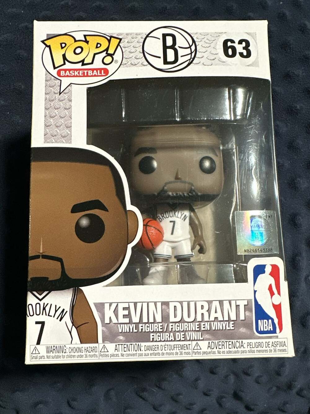 Funko Pop! Basketball Kevin Durant Brooklyn Nets #63 Vinyl Figure